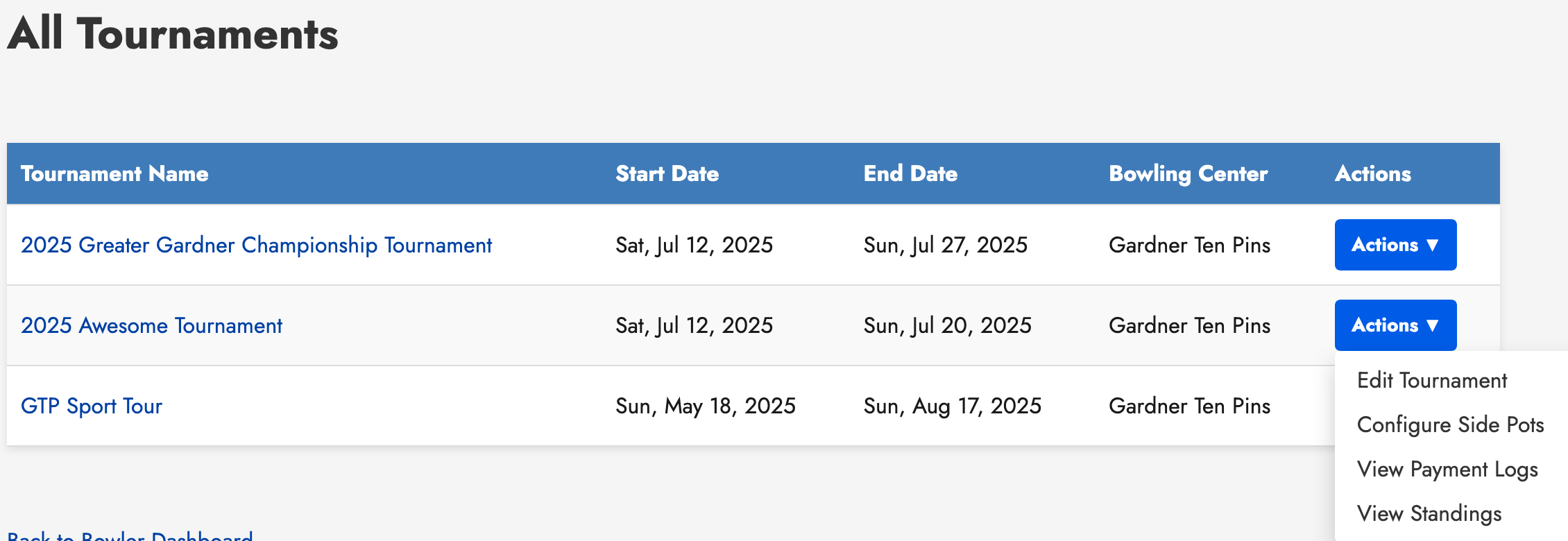 Configure Side Pots